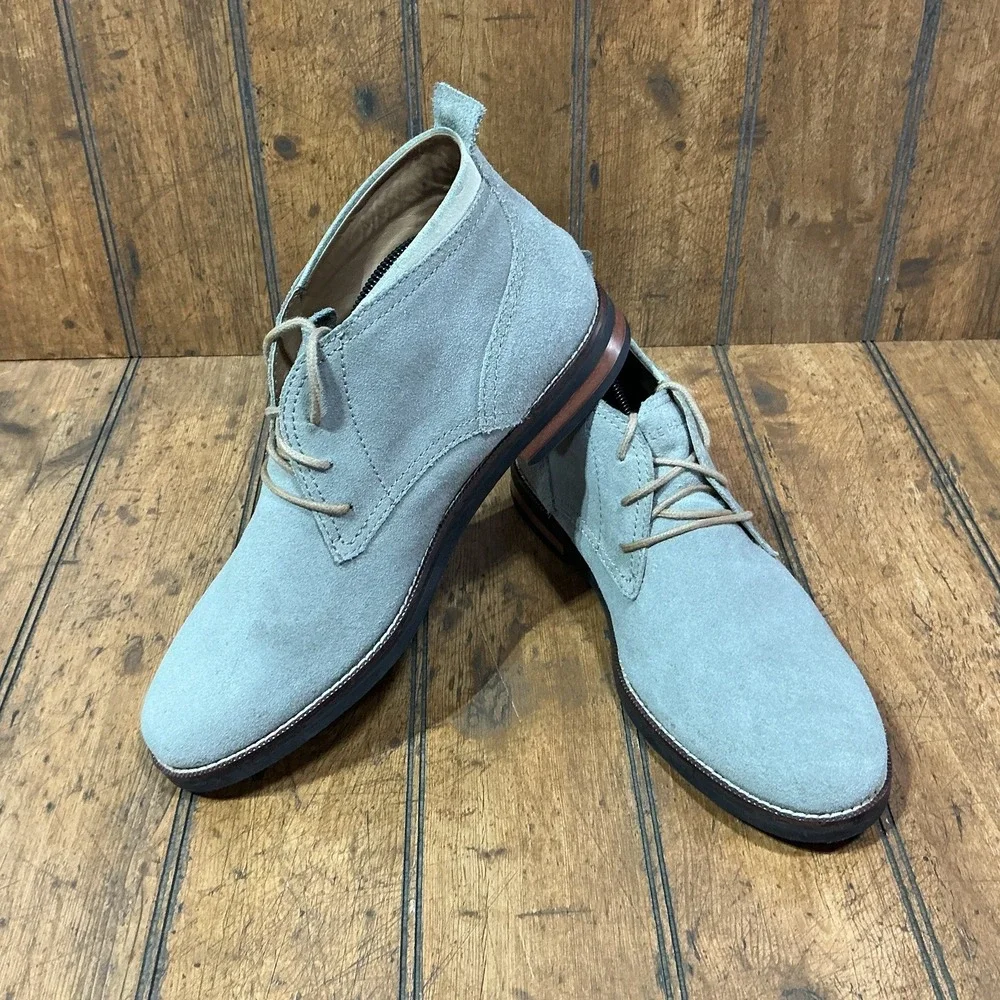 Cole Haan Ogden Stitch Driftwood Suede Chukka Boots Shoes Size 9.5 M C23872